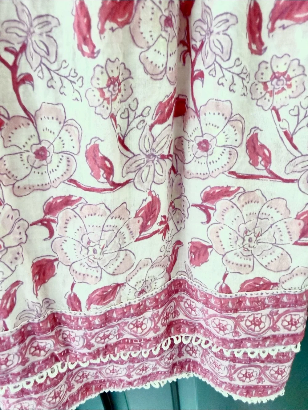 Vineyard Vines Pink Floral Cotton Summer Dress